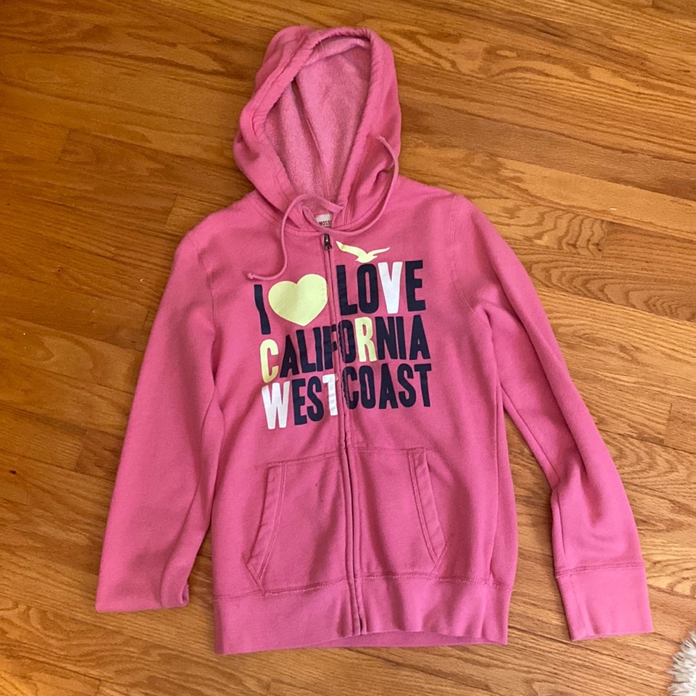 Pink california zip up